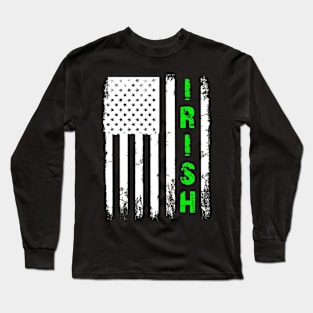 Irish American Flag Long Sleeve T-Shirt